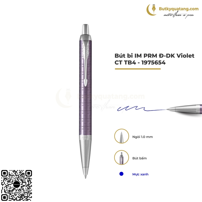 Bút Bi Cao Cấp Parker IM PRM Đ-DK Violet CT TB4-1975654 (3501179756547)