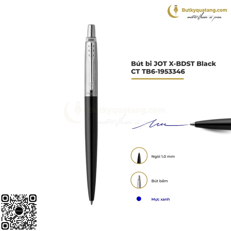 Bút Bi Cao Cấp Parker Jotter Đ-BDST Black CT TB6-1953346 (3501179533469) 1