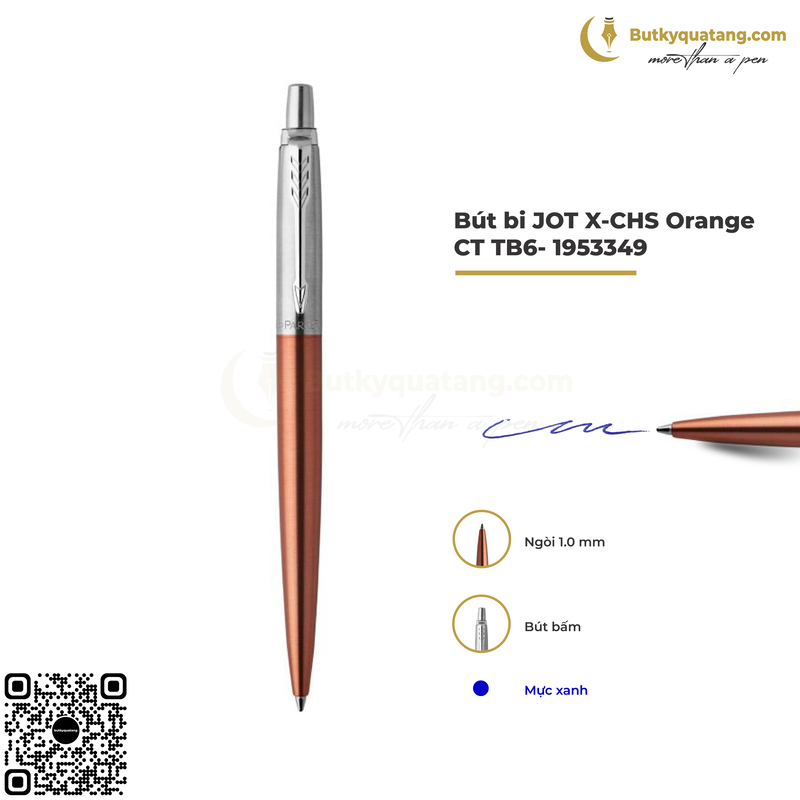 Bút Bi Cao Cấp Parker Jotter Đ-CHS Orange CT TB6-1953349 (3501179533490) 7