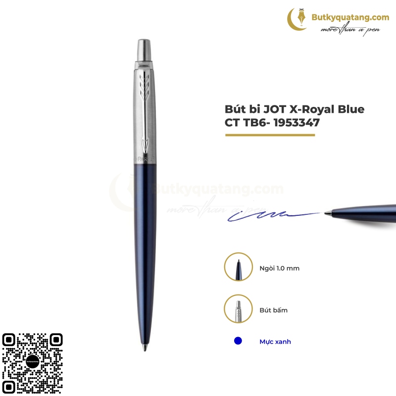 Bút Bi Cao Cấp Parker Jotter Đ-Royal Blue CT TB6-1953347 (3501179533476) 1