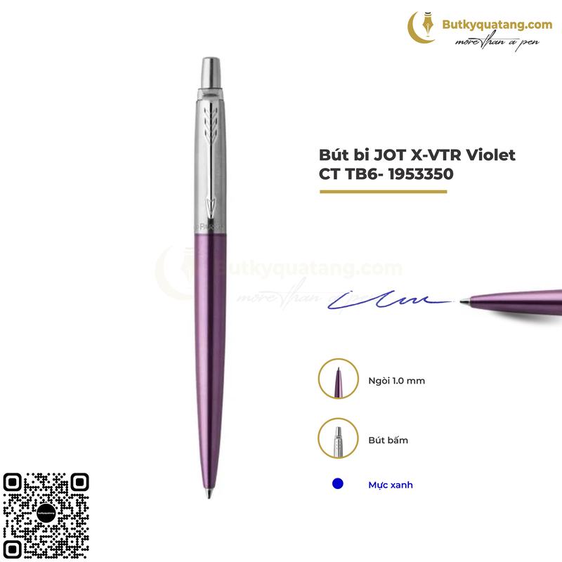 Bút Bi Cao Cấp Parker Jotter Đ-VTR Violet CT TB6-1953350 (3501179533506) 10