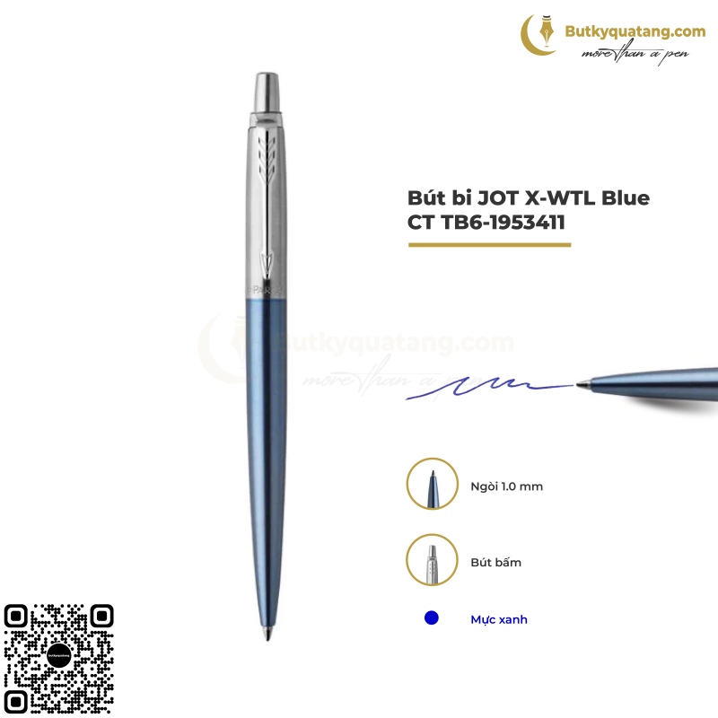 Bút Bi Cao Cấp Parker Jotter Đ-WTL Blue CT TB6-1953411 1