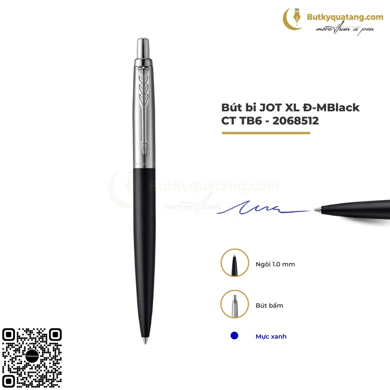 Bút Bi Cao Cấp Parker Jotter XL Đ-MBlack CT TB6-2068512 (3026980685126) 1