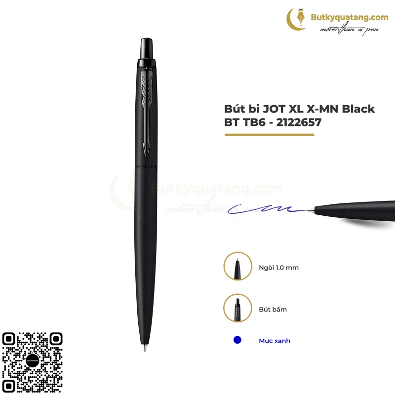 Bút Bi Cao Cấp Parker Jotter XL X-MN Black BT TB6-2122657 (3026981226571) 1