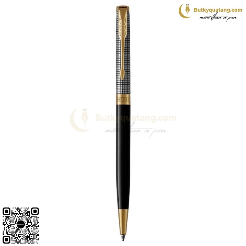 Bút Bi Cao Cấp Parker Sonnet SLM Đ-SIL Black GT GB-1931541 (3)