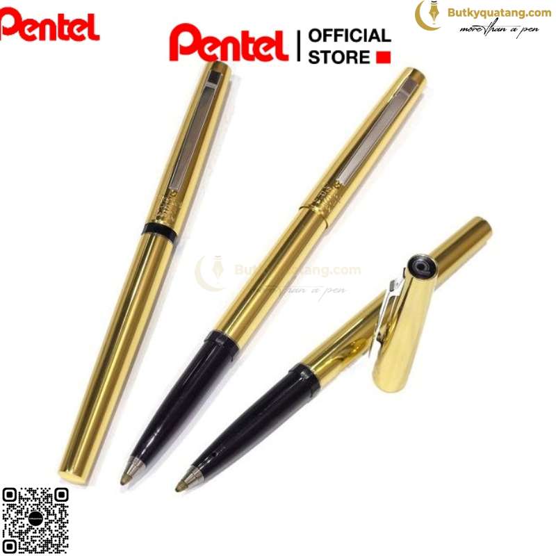 Bút Ký Cao Cấp Pentel RS3 Ngòi 0.8mm Mực Xanh