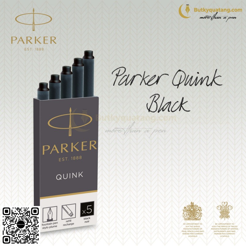 Ống Mực Parker Đen Vỉ 5-1950402 (4)