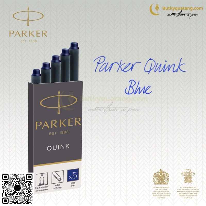 Ống Mực Parker Xanh Vỉ 5-1950403 (4)