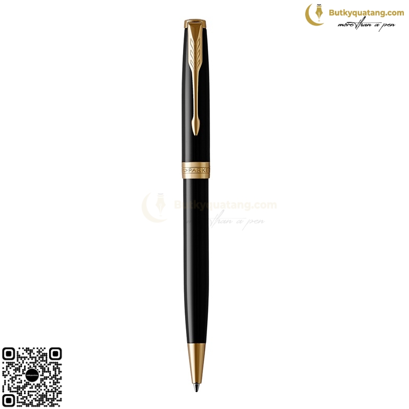 Bút Bi Parker Sonnet Black Lacquer GT Ballpoint Pen 1931497 1